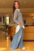 Made in Italy Conrad Body Skim Knit Jumper Mid Grey Marl 